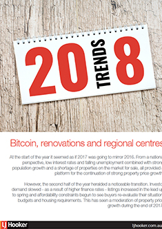 Bitcoin, renovations and regional centres - 2018 property trends